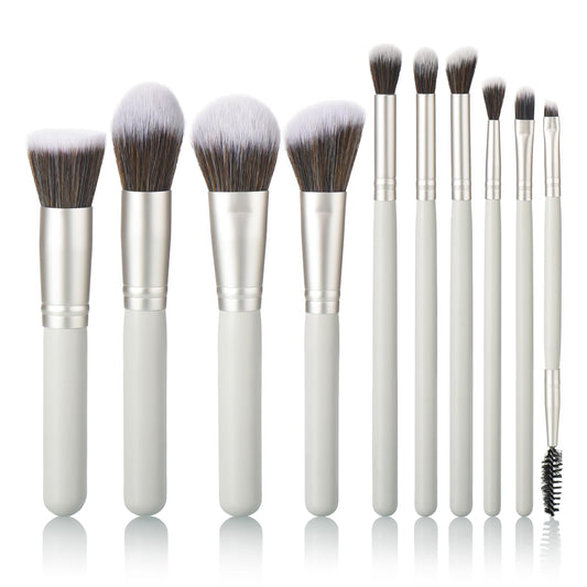 YJ-Anyue Pro 10 Light Gray Cosmetic Brush Collection